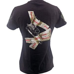 Grunt Style Yippie Ki Yay Christmas Holiday Graphic Tee Tshirt Women's L 3324